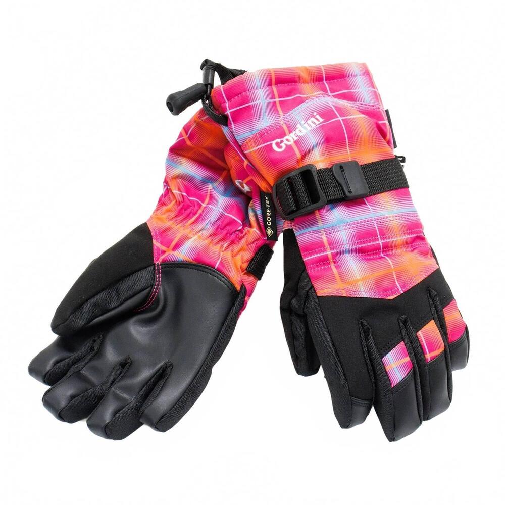 NEW GORDINI girl's charger waterproof insulated junior gloves in pink plaid